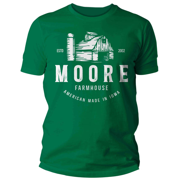 Men's Personalized Farm Shirt Custom Barn & Silo T Shirt Farmer Homestead Agriculture Farming TShirt Unisex Mans Gift Idea-Shirts By Sarah
