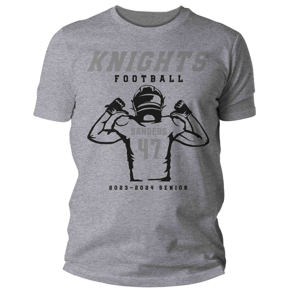 Men's Personalized Football Shirt Custom Football T Shirt Player Dad Shirt Mom Team Custom Unisex Cool Shirts Gift Idea-Shirts By Sarah