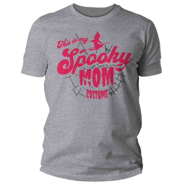 Men's Cute Halloween Shirt This Is My Spooky Mom Costume T Shirt Funny Creepy Idea Gift Trick Or Treat Tee Unisex For Her-Shirts By Sarah