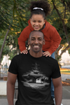 Men's Aircraft Carrier Shirt Photorealistic Military Ship Sailor Navy Soldier Active Duty American Veteran Gift Man Unisex