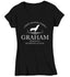 Women's V-Neck Personalized Farm Chicken Shirt Custom Rooster Egg T Shirt Minimalist Logo Homestead Farming TShirt Ladies Gift Idea-Shirts By Sarah