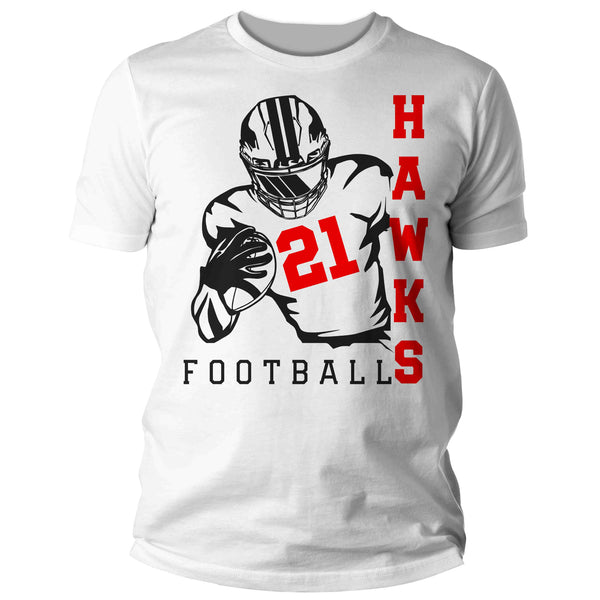 Men's Personalized Football T Shirt Custom Football Dad Shirt Personalized Player Mom Team Custom Unisex Shirts Gift Idea-Shirts By Sarah