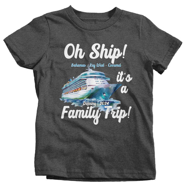 Kids Personalized Cruise Shirt Vacation Tee Custom Beach Trip TShirts Group T Shirts Matching Boat Yacht Unisex Youth Gift Idea-Shirts By Sarah