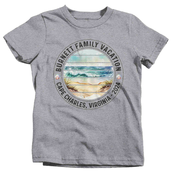 Kids Personalized Vacation Shirt Custom Beach Ocean Sand Dune TShirts Reunion Group T Shirts Matching Atlantic Unisex Youth Gift Idea-Shirts By Sarah