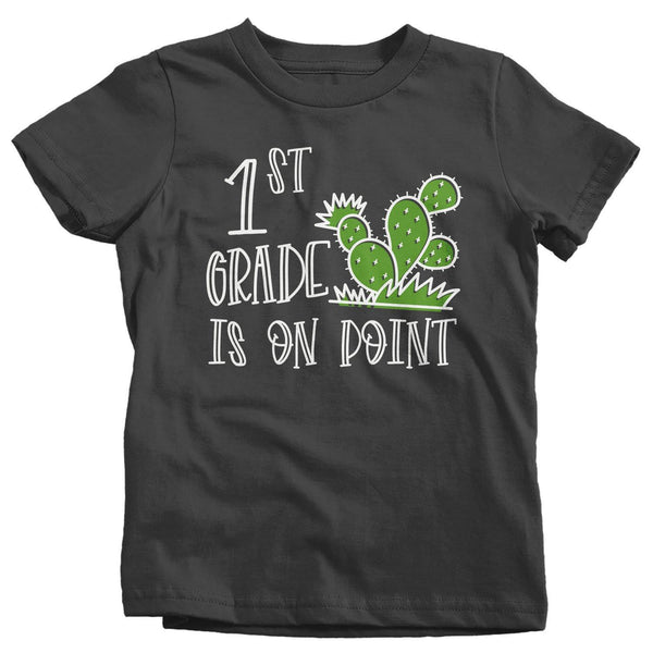 Kids 1st Grade T Shirt First Grade On Point Shirt Boy's Girl's Cactus Shirts Cute Back To School Shirt-Shirts By Sarah