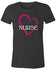 Shirts By Sarah Women's Heart Nurse T-Shirt Nurses Tee-Shirts By Sarah