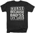 Shirts By Sarah Men's Unisex Nurse Bad*ss Lifesaver Funny T-shirt-Shirts By Sarah