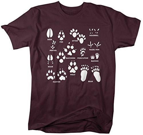 Shirts By Sarah Men's Animal Tracks T-Shirt Hunting Shirts Hunter Season-Shirts By Sarah