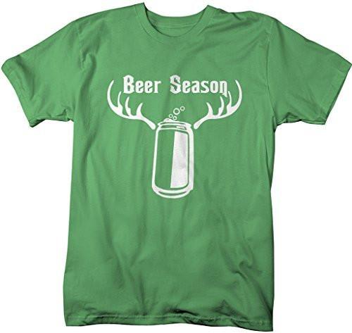Shirts By Sarah Men's Funny Beer Season Antlers Hunting T-Shirt-Shirts By Sarah