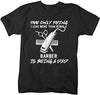 Shirts By Sarah Men's Barber T-Shirt Love Being A Dad Clippers Scissors Shirt