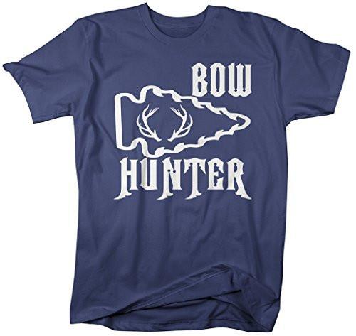 Shirts By Sarah Men's Bow Hunter T-Shirt Hunting Shirts Arrow Antlers-Shirts By Sarah