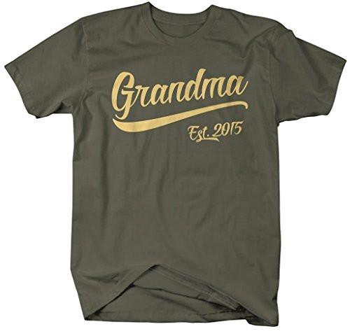 Shirts By Sarah Women's Grandma Est. 2015 T-Shirt Unisex Established Shirts-Shirts By Sarah