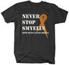 Shirts By Sarah Men's Never Stop Smyelin Multiple Sclerosis T-Shirt MS Awareness Shirts