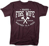 Shirts By Sarah Women's Fire Wife T-Shirt Unisex Firefighter Wives Shirts