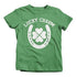 Shirts By Sarah Boy's St. Patrick's Day Lucky Charm St. Patrick's Day Horseshoe T-Shirt-Shirts By Sarah