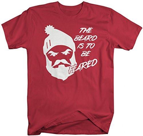 Shirts By Sarah Men's Funny Beard To Be Feared Angry Lumberjack T-Shirt-Shirts By Sarah