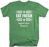 Shirts By Sarah Men's Support Local Farming T-Shirt Fresh Food Shirts