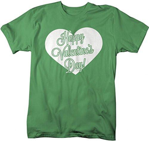 Shirts By Sarah Men's Happy Valentine's Day Heart T-Shirts-Shirts By Sarah