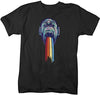 Shirts By Sarah Men's Hipster Ape T-Shirt Puke Rainbow Shirts