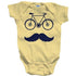 Shirts By Sarah Baby Cute Hipster Bicycle Creeper One Piece Bodysuit-Shirts By Sarah