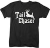 Shirts By Sarah Men's Funny Hunting T-Shirt Tail Chaser Deer Offensive Shirt