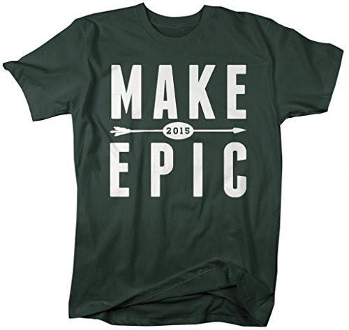 Shirts By Sarah Men's New Year's Make 2015 Epic T-Shirt Hipster Shirts-Shirts By Sarah