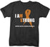 Shirts By Sarah Men's I Am Strong Multiple Sclerosis T-Shirt MS Awareness Shirts-Shirts By Sarah