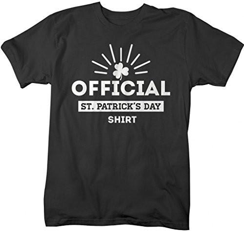 Shirts By Sarah Men's St. Patrick's Day Official Shirt Clover T-Shirt-Shirts By Sarah