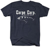 Shirts By Sarah Men's Funny Fishing T-Shirt Carpe Carp seize The Fish