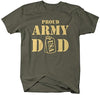 Shirts By Sarah Men's Proud Army Dad Dog Tags T-Shirt