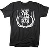 Shirts By Sarah Men's Funny Rack Man T-Shirt Hunting Tee Hunter