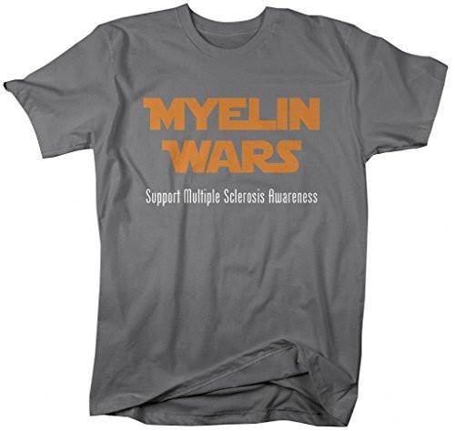 Shirts By Sarah Unisex Myelin Wars Mulitple Sclerosis Awareness T-Shirt-Shirts By Sarah