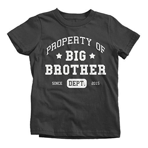 Shirts By Sarah Boy's Promoted Big Brother Dept T-Shirt Athletic Shirts 2015-Shirts By Sarah
