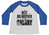 Shirts By Sarah Boy's Best Big Brother In Galaxy Cute Space 3/4 Sleeve Raglan Shirt