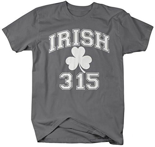 Shirts By Sarah Men's St. Patrick's Day Area Code T-Shirt Syracuse Irish 315-Shirts By Sarah