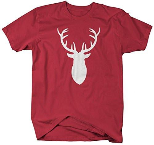 Shirts By Sarah Men's Deer Silhouette T-Shirt Hunter Shirts Hunting Buck-Shirts By Sarah