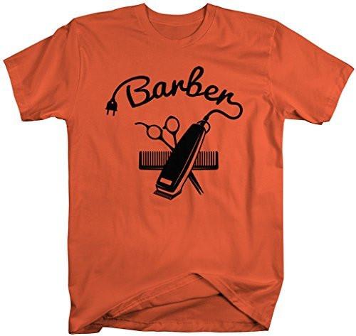 Shirts By Sarah Men's Barber Shirts Hair Clippers T-Shirt For Barbers-Shirts By Sarah