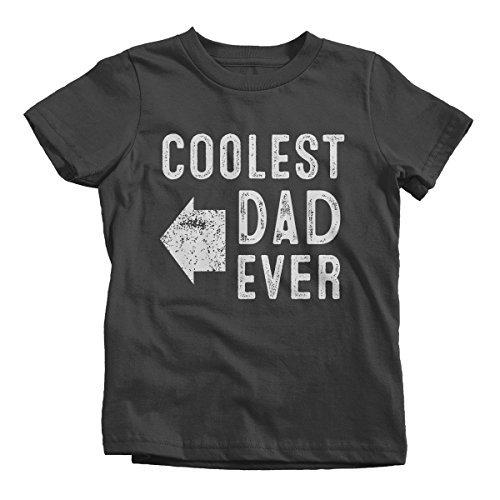 Shirts By Sarah Youth Matching Coolest Dad Ever T-Shirt Boy's Girl's Right-Shirts By Sarah