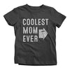 Shirts By Sarah Youth Matching Coolest Mom Ever T-Shirt Boy's Girl's Left