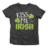 Shirts By Sarah Youth Funny ST. Patrick's Day T-Shirt Kiss Me I'm Irish Toddler