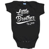 Shirts By Sarah Baby Boy's Little Brother EST. 2018 One Piece Bodysuit