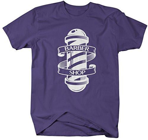 Shirts By Sarah Men's Barber Shirts Shop Pole T-Shirt For Barbers-Shirts By Sarah