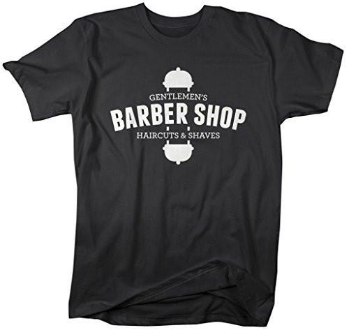 Shirts By Sarah Men's Gentlemen's Barber Shop T-Shirt Haircuts Saves Shirt-Shirts By Sarah