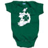 Shirts By Sarah Baby St. Patrick's Day Creeper Irish Pride Ireland Clover One Piece Creeper-Shirts By Sarah