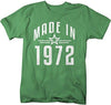 Shirts By Sarah Men's Made In 1972 Birthday T-Shirt Retro Star Custom Shirts