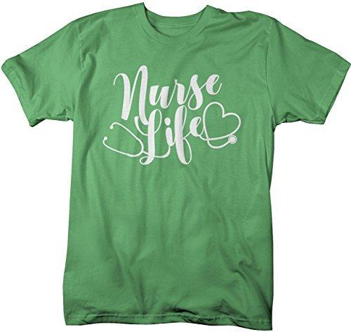 Shirts By Sarah Men's Funny Nurse Life T-Shirt Stethoscope Tee Shirt-Shirts By Sarah