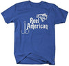 Shirts By Sarah Men's Reel American Fishing T-Shirts Patriotic Shirts For Fishermen