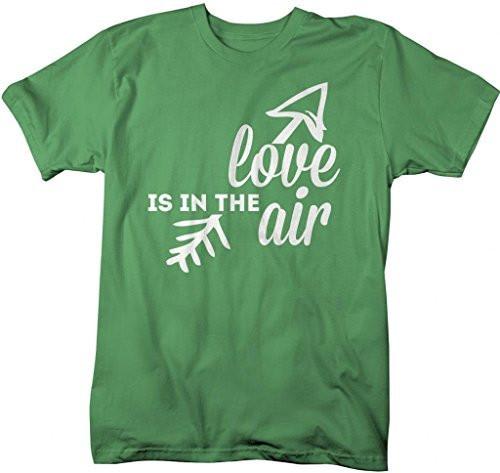 Shirts By Sarah Men's Valentine's T-Shirt Love In The Air Arrow Shirts-Shirts By Sarah