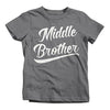 Shirts By Sarah Boy's Middle Brother T-Shirt Sibling Shirts Matching Tees