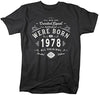 Shirts By Sarah Men's Finest Born In 1978 40th Birthday T-Shirt Vintage Tee